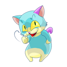 [blue cat Tony] sticker #4759195