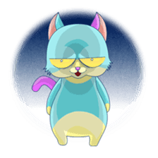 [blue cat Tony] sticker #4759209
