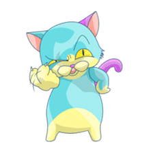 [blue cat Tony] sticker #4759221