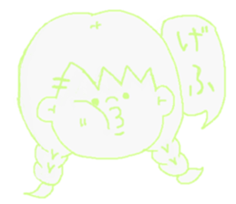 Girls Balloon sticker. sticker #4759596