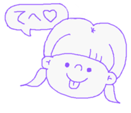 Girls Balloon sticker. sticker #4759602