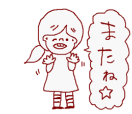 Girls Balloon sticker. sticker #4759620