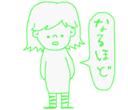 Girls Balloon sticker. sticker #4759621