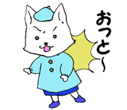 Naka loose dog and monkey sticker #4759790