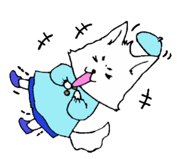 Naka loose dog and monkey sticker #4759793