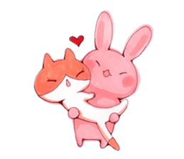 An axolotl and good friends sticker #4760182