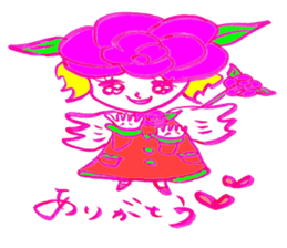 Flowerchan of the engel sticker #4760910