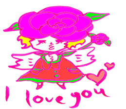 Flowerchan of the engel sticker #4760912
