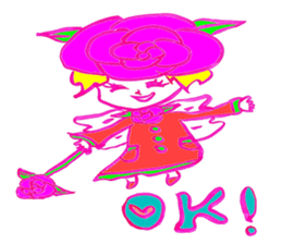 Flowerchan of the engel sticker #4760914