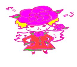 Flowerchan of the engel sticker #4760921