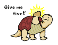 Butter, a cutie turtle speaks English sticker #4761549