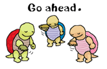 Butter, a cutie turtle speaks English sticker #4761551