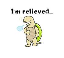 Butter, a cutie turtle speaks English sticker #4761555