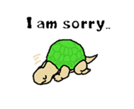 Butter, a cutie turtle speaks English sticker #4761556