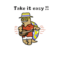 Butter, a cutie turtle speaks English sticker #4761576