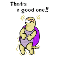 Butter, a cutie turtle speaks English sticker #4761578