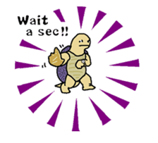 Butter, a cutie turtle speaks English sticker #4761579