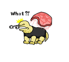 Butter, a cutie turtle speaks English sticker #4761580