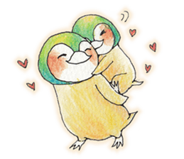 Lovely baby penguins! sticker #4762262