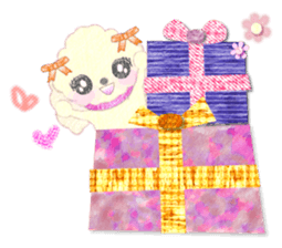 toy poodle "LUNLUN"3 sticker #4763544