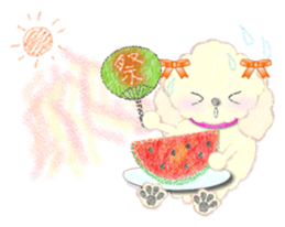 toy poodle "LUNLUN"3 sticker #4763558