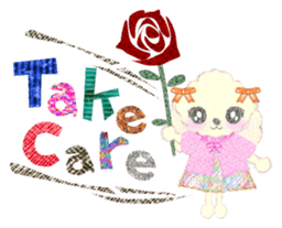 toy poodle "LUNLUN"3 sticker #4763563