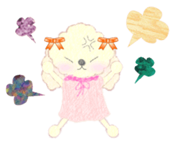 toy poodle "LUNLUN"3 sticker #4763578