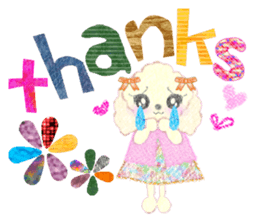 toy poodle "LUNLUN"3 sticker #4763581