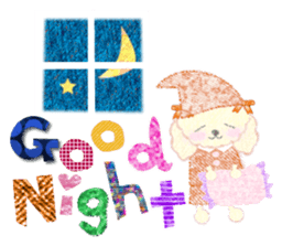 toy poodle "LUNLUN"3 sticker #4763582