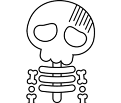 Color Skull Life sticker #4763640