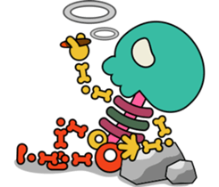 Color Skull Life sticker #4763645