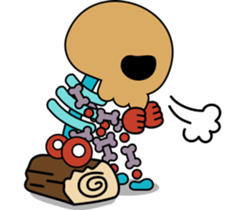 Color Skull Life sticker #4763646