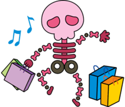 Color Skull Life sticker #4763663