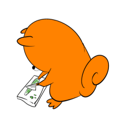 Activity of a squirrel