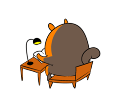 Activity of a squirrel sticker #4765080