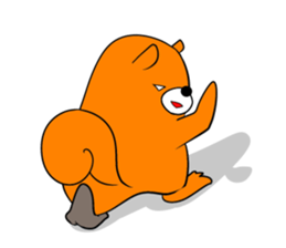 Activity of a squirrel sticker #4765081