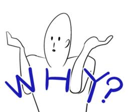 simple words man sticker #4765206