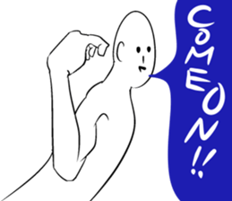 simple words man sticker #4765222