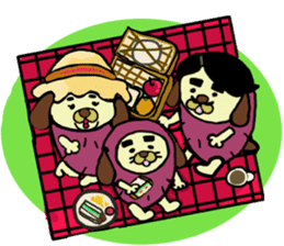 seasonal event of the satsumainu family sticker #4765334
