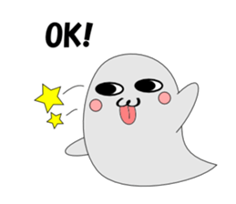 It's tongue to ghost English sticker #4765437