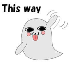 It's tongue to ghost English sticker #4765455