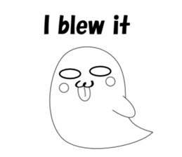 It's tongue to ghost English sticker #4765456