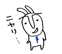An office worker of rabbit. sticker #4766475