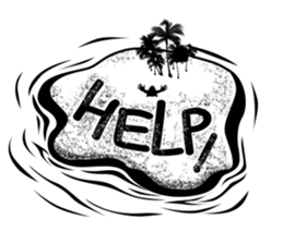 A desert island life of Mr.Holmes ! sticker #4767344