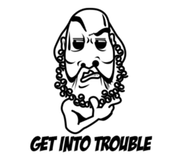 A desert island life of Mr.Holmes ! sticker #4767353