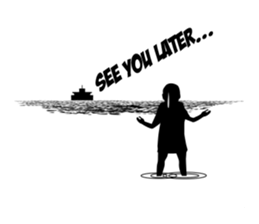 A desert island life of Mr.Holmes ! sticker #4767367