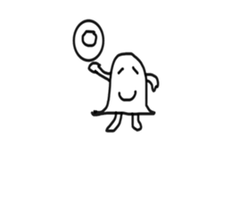 Could this be an alien or a ghost? sticker #4767687