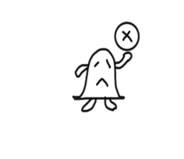 Could this be an alien or a ghost? sticker #4767688