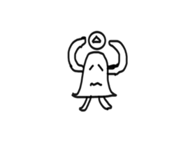 Could this be an alien or a ghost? sticker #4767689