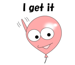 Loose balloons English sticker #4767825